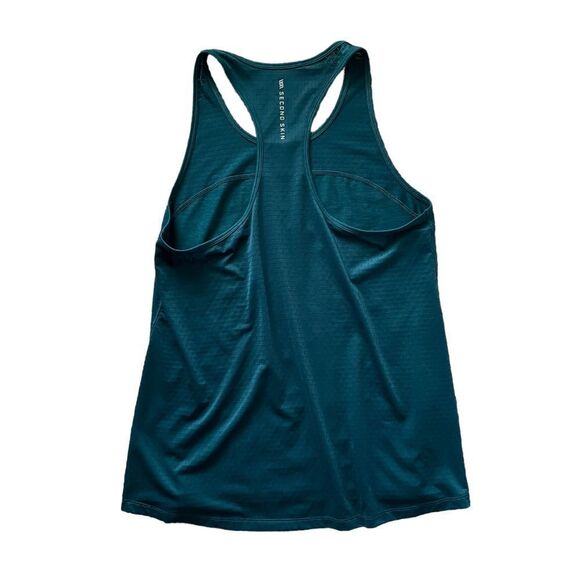 SECOND SKIN Racerback Tank Top Dark Teal Size Large - Picture 2 of 5